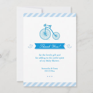 Thank You Blue Baby Shower Card