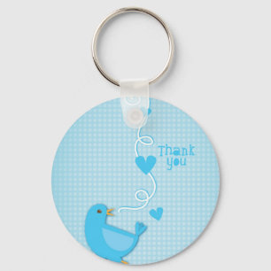 Thank you Blue Bird Key Ring
