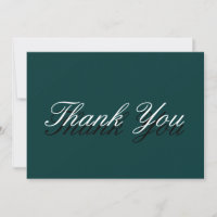 Thank You Blue Green Colour Minimalist