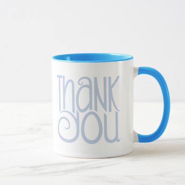 Thank You Blue Mug (Right)
