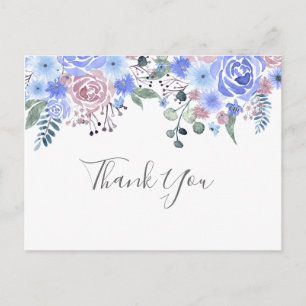 Thank you Blue Postcard