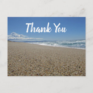 Thank You Blue Sky Beach Caregiver Appreciation Postcard