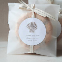 Thank you Boho Beach Shell Baby Shower