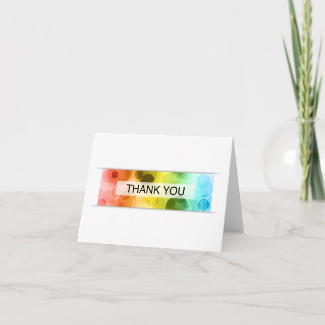 thank you (bokeh) card (Front)