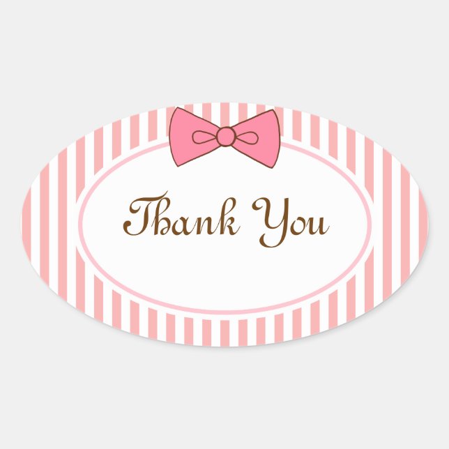 Thank You Bow Stickers (Front)