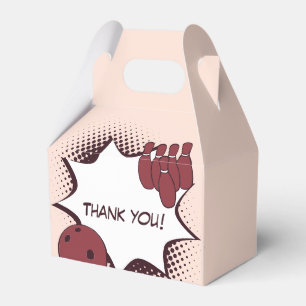 Thank you! Bowling Birthday Party Favour Box