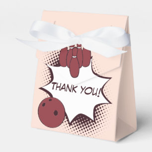 Thank you! Bowling Birthday Party Favour Box