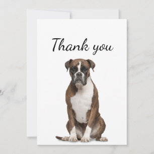 Thank You Boxer Dog Pet Animal  Card