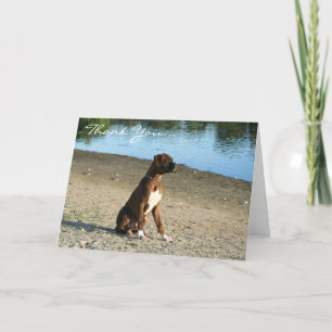 Thank You Boxer Puppy Greeting card