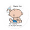 Thank You Boy Baby Shower Gift Tag Sticker