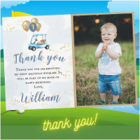 Thank You Boy Golf Theme Photo First Birthday