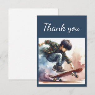 Thank You Boys Skateboard Skateboarding Boarding Card