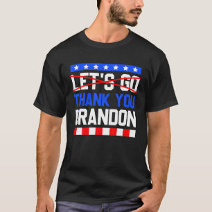 Thank You Brandon Vintage Usa Flag Pro Biden Liber T-Shirt