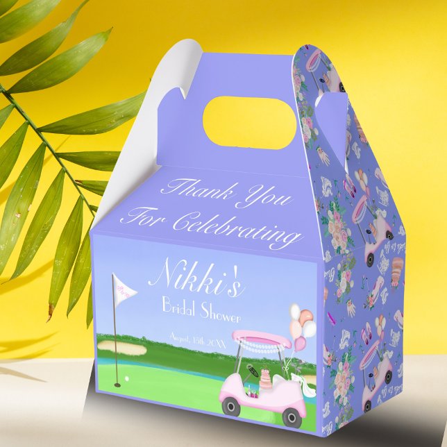 Thank You Bridal Golf Bridal Shower Brunch  Favour Box (Creator Uploaded)
