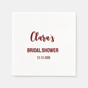 thank you bridal shower add name text party sign napkin
