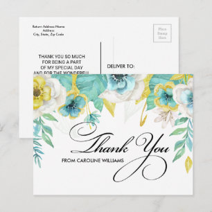 Thank You Bridal Shower Custom Postcards