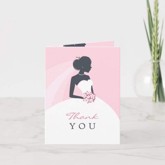 Thank You Bridal Shower Folded Card (Front)