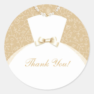 Thank You Bridal Shower Stickers