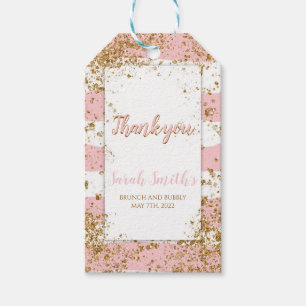 THANK YOU BRUNCH AND BUBBLY GIFT TAGS