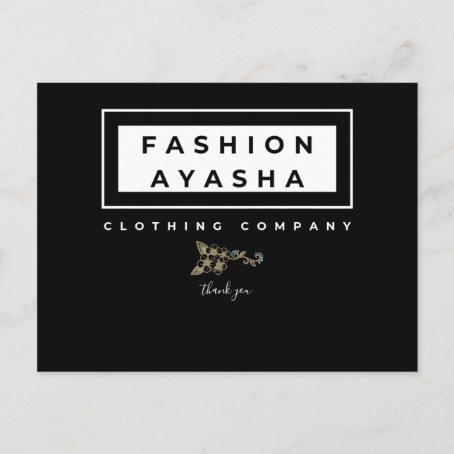 Thank you Business Brand Cards (Front)