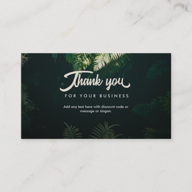 Thank you Business Cards (Front)
