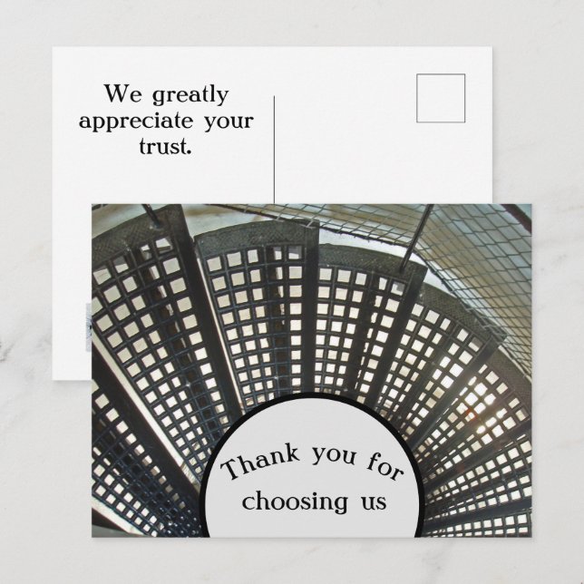 Thank You Business Customer Appreciation Unique Postcard (Front/Back)