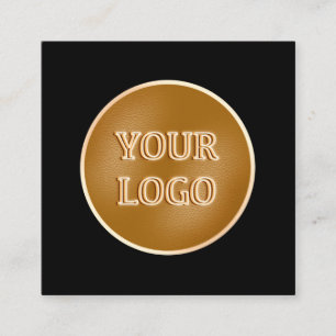 Thank You Business Logo Modern Minimalist Black Discount Card
