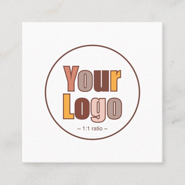 Thank You Business Logo Modern Minimalist Discount Card (Front)