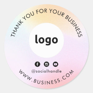 Thank You Business Logo Social Media Stickers