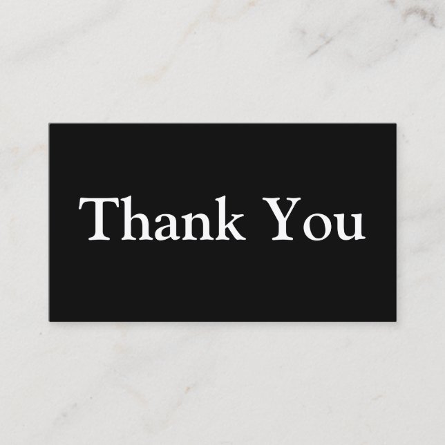 Thank You Business Percent Off Discount Customer Card (Front)