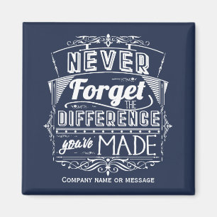 Thank You Business Staff Customer Never Forget Magnet