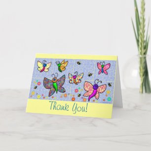 Thank You Butterflies Card