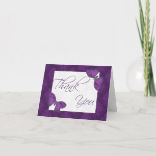 Thank You Butterfly Brocade Purple