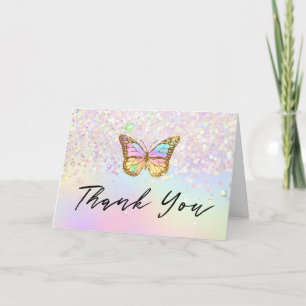 thank you butterfly card
