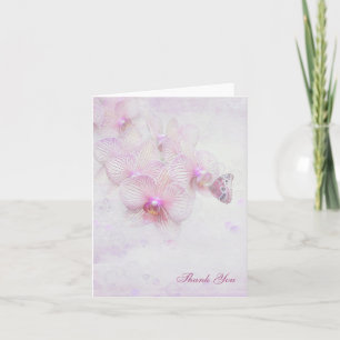 thank you-butterfly on orchid you card