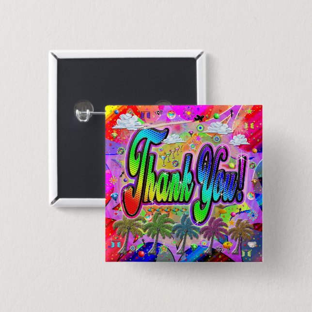 Thank you Button Vista Express (Front & Back)