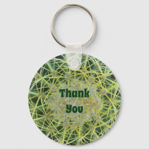 Thank You Cactus Needle Photo Desert Southwest Key Ring