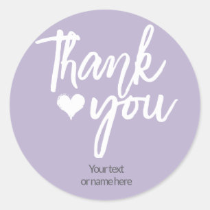 Thank you calligraphic sticker