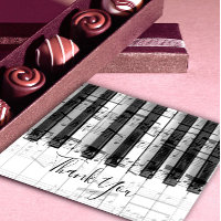 thank you calligraphy on music piano notes
