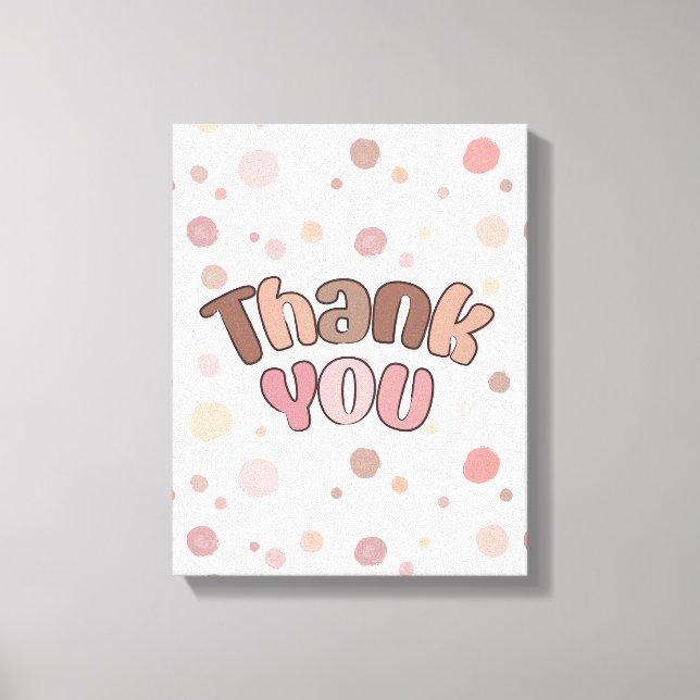 Thank you  canvas print (Front)