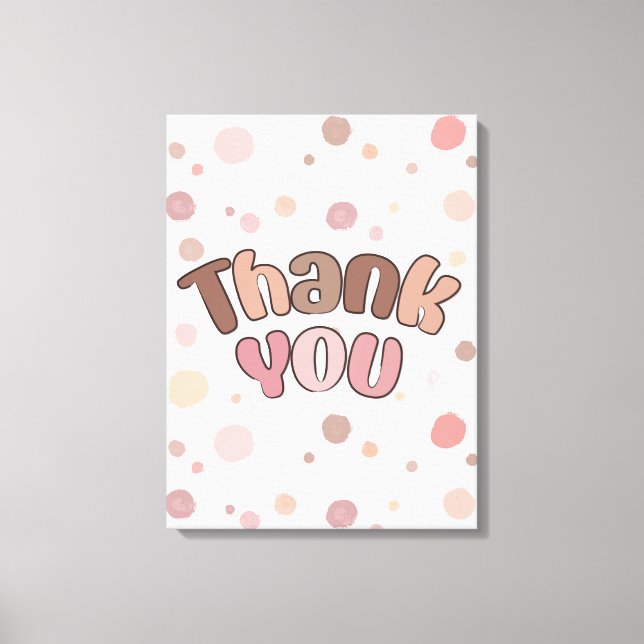 Thank you  canvas print (Front)