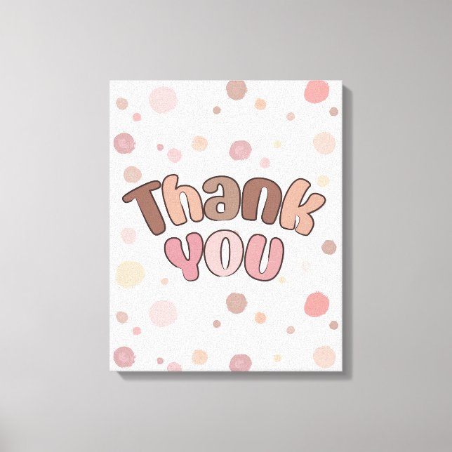 Thank you  canvas print (Front)