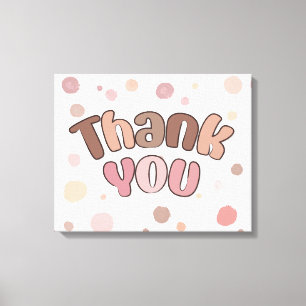 Thank you  canvas print
