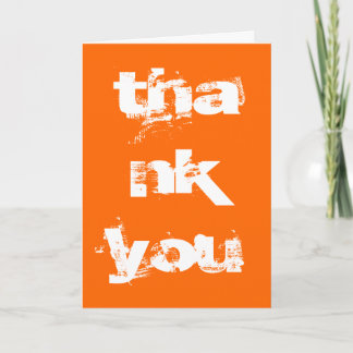 Thank you card