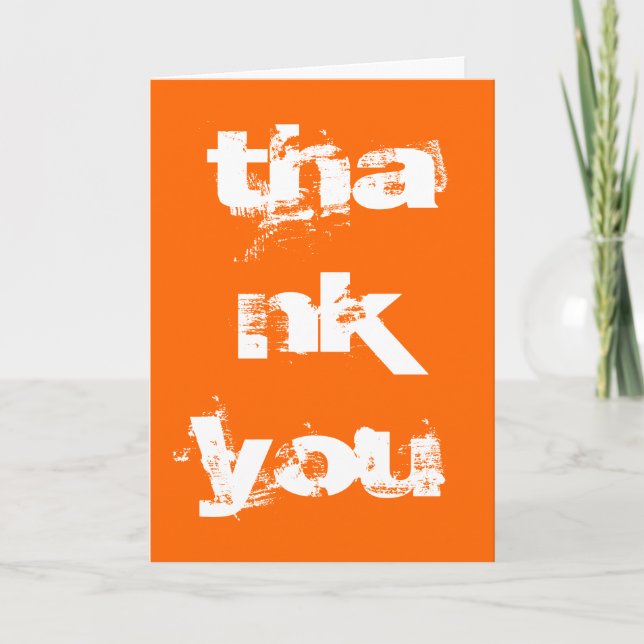 Thank you card (Front)