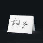 Thank You Card<br><div class="desc">These customised wedding thank you card sets are a stylish way to thank your guests for their love and support on your wedding day! These thank you cards feature a beautiful calligraphy font and lots of space for your personal thank you message for your family and friends.</div>