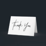 Thank You Card<br><div class="desc">These customised wedding thank you card sets are a stylish way to thank your guests for their love and support on your wedding day! These thank you cards feature a beautiful calligraphy font and lots of space for your personal thank you message for your family and friends.</div>