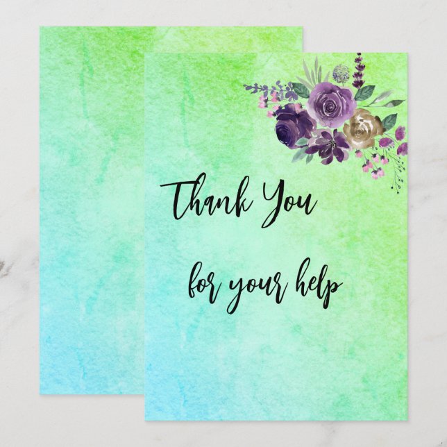 Thank You Card (Front/Back)