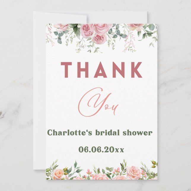 Thank you card  (Front)