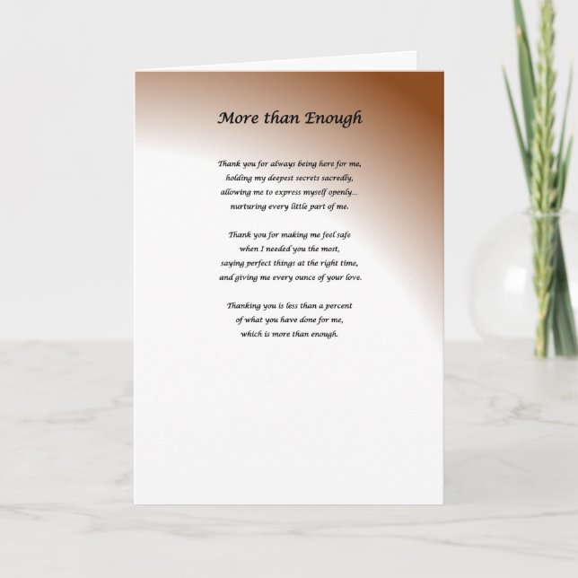 Thank you card (Front)